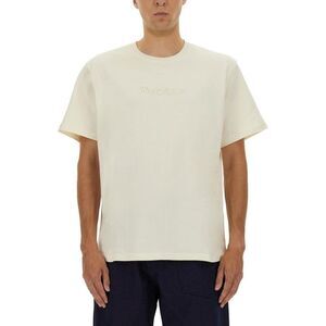 JW ANDERSON Embroidered Logo T-Shirt Men WHITE T-Shirts